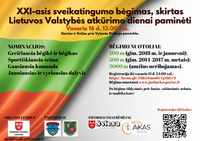 Kviečiame registruotis sveikatingumo bėgimui!